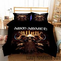 3D Spausdinimo Mados Amon Amarth Patalynės Komplektas Dvigulis Twin King Antklodės Užvalkalas Antklodė Pagalvės Užvalkalas Berniukams Mergaitėms Suaugusiems Miegamasis AU Single 140x210cm beige