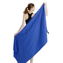 Extra-Large Quick-Dry Microfiber Sports & Beach Towel 40x80 cm tamsiai pilka spalva