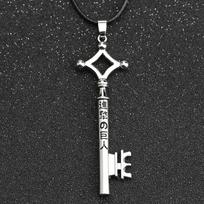 Attack On Titan Karoliai Eren Raktas Shingeki No Kyojin Pakabukas Madingi Vintažiniai Retro Anime Papuošalai Vyrams Cosplay KTJ black