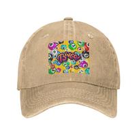 Funny Bingo Game Baseball Caps Snapback Denim Hats Outdoor Adjustable Casquette Streetwear Baseball Cowboy Hat for Unisex One Size beige