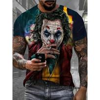Vasaros Nauji DC Komiksų Džokerio Spaudiniai Marškinėliai Klasikiniai Vintage Džokerio 3D Marškinėliai Laisvalaikio Apvalia Kaklo Trumpomis Rankovėmis T-shirt Vyriški Drabužiai XXXL black