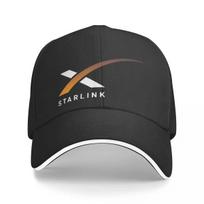 Starlink SpaceX Starship Multicolor Hat Peaked Womens Cap Personalized Visor Cycling Hats one size black