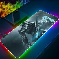Metal Gear Solid Mouse Pad Gaming Rgb Mousepad Gifts Backlit Keyboard Gamer Girl Xxl Laptop Mat Table Pads Deskpad RGB600x300x3mm gray