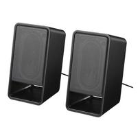 Buffalo BSSP305UBK PC USB Headphone Output Black Speakers, Powered, Compatible, juoda