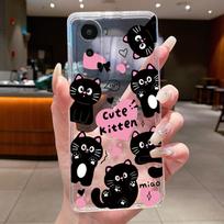 For Xiaomi Redmi A7 Pro 2026 Phone Case Clear Luxury Fashion Butterfly Flowers Soft TPU Casing for Redmi A7 Pro A7Pro Back Cover Redmi A7 Pro 4G gray
