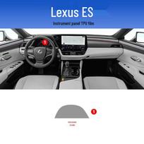 Lexus ES200 Interior Protective Film for Console, Screen, Gear Shift, and Doors (Fits 25 Models) black