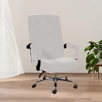 2024 Silver Fox Velvet Office Chair Cover - Durable, Dustproof, Universal Fit in Bright Colors Two Arm Covers