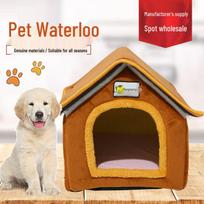 Teddy Poodle Small Dog & Cat House Kennel Small ruda