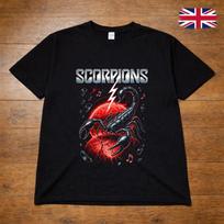 Scorpions Graphic TShirt Lightning Scorpion Rock Band Black Tee Adults Kids 4XL brown
