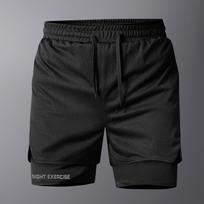Men's Running Shorts Men Gym Sports Shorts 2 in 1 Quick Dry Workout Training Gym Fitness Jogging Short Pants Summer Men Shorts XXXL juoda