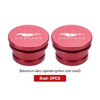 T4Car Cigarette Lighter Cap Aluminum Alloy Auto Accessories For Ford Mustang Fiesta Kuga Edge Mondeo Shelby GT Fender pink
