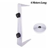 Easy Install Portable Air Conditioner Window Seal Window Seal Kit  For Push Up Windows 4m Double Opem Black white