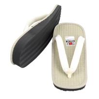 Yamatokko Men's Setta Sandals, Selectable Insole, Tatami White Cord Size L, Japanese Zori Geta Sandals for Casual Wear & Kimono Events, Made in Japan black