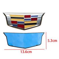 2PCS New Alloy Car Front Grille Emblem Rear Trunk Badge Stickers Decals for Cadillac XT5 2016-2025 Auto Modifiction Accessories Gm7 XT5 gray