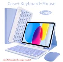 Case for iPad A16 11 Inch A3355 A3356 A3354, for iPad 10th 10.9 Inch A2696 A2757 A2777 A3162 Removable Keyboard Cover iPad (A16) 11-inch&French