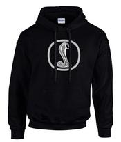 Mustang Ford Cobra Shelby Hoodie Hooded Sweatshirt Black -3590 -SW L black