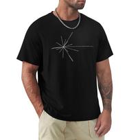 Pioneer plaque pulsar map T-Shirt Daily Wear Print T-Shirt XS black