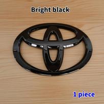 3D Car Emblem sticker For Toyota Front Grill Hood Rear Trunk Logo Corolla Camry RAV4 Hilux Yaris Prius Prado Badge Accessory 12 CM X 8 CM black