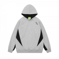 Unisex Streetwear gobtuvas su siuvinėta raide, laisvo kirpimo, medvilnės mišinio džemperis, rudeniui XL gray