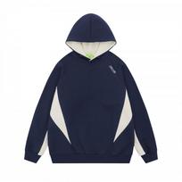 Unisex Streetwear gobtuvas su siuvinėta raide, laisvo kirpimo, medvilnės mišinio džemperis, rudeniui L white