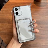 Shockproof Clear Casing for Xiaomi Redmi A2,A1 with Cardholder Case Redmi A1 white
