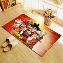 Anime Dragon Ball Carpet Rug for Living Room Bedroom Home Sofa Decoration,Kids play Non-slip Floor Mat 40x60cm( 15x23in )