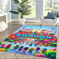 Roblox 270 Floor Rug Office Rug Design for Living Rooms Entryway Balcony Study room Anti-slip Rug Office home decor Perfect Gift for Friends & Family 80cmx120cm