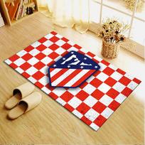 Atletico Madrid Carpet Rug for Living Room Bedroom Home Sofa Decoration,Kids play Non-slip Floor Mat 60x90cm( 23x35in )
