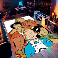 Tintin Spirit Carpet Rug for Living Room Bedroom Home Sofa Decoration,Kids play Nonslip Floor Mat 40x60cm( 15x23in )