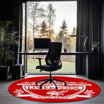 Liverpool Football Club Printed Round Rug Carpet Chair Rug Area Rug Entryway Doormats,for Office Chair Living Room Bedroom Kitchen Room. 150cmx150cm