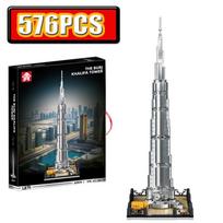 576 Pcs Dubai Burj Khalifa City Street View Building Blocks Home Decoration Puzzle Game Ideal Holiday Gift