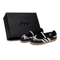 Adidas Originals Samba Jane 811 Gamyba, Nakties Glėbys, Speciali Avalynės Dėžutė Mary Jane Batai Moteriški Juodi Balti JQ6445(Team80-S-BOX) 36⅔ black
