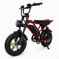 Pixar M9 Mini Elektrinis Dviratis 16  Padanga 250W Variklis Hidrauliniai Stabdžiai 48V 15Ah Nuimama Baterija 7 Greičiai Maksimalus Nuotolis 60Km raudona