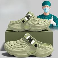 Operacinės batai, Crocs, Slidūs ir kvapą sugeriantys slaugytojų viršutiniai drabužiai, Paplūdimio šlepetės 44/45 gray