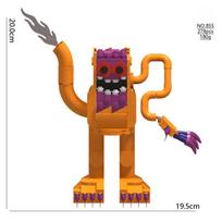 Italian Brainrot Tung Tung Sahur Block Toy Tralalero Tralala Ballerina Cappuccino Assassino Block Toy Bombardiro Crocodilo Block orange