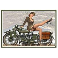Karinės Pinup Merginos Metalinės Skardinės Ženklai Vintažinė Plokštelė Retro Sienų Dailė Namams Kavinėms Barams Pubams 8x12 colio 26T0104 26T0104 20x30cm gray