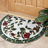 Entrance Door Mat Semi-circular Carpet Outdoor Rug Modern Art Style Rugs Garden Home Decorative Floor Mats Alfombra De Entrada 50X80cm white