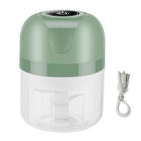 Electric Food Chopper Portable Garlic Press Meat Grinder 250ml Vegetable Chopper Mashers Machine Kitchen Tool Enduring mėlyna