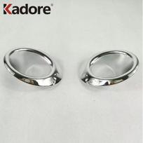 Fog Light Cover Trim For Honda Civic 2016 2017 2018 Sedan Chrome Front Rear Fog Lamp Eyebrow Bumper Lid Eyelid Trims Car Styling Front Foglight 4 gray