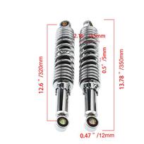 1 pora 320mm Motociklo Galinės Pakabos Amortizatorius Spyruoklė Reguliuojami Amortizatoriai Tinka Suzuki GS125 150cc ir daugumai 90cc 110cc 125cc 150cc gray