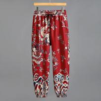 Didelio dydžio 5XL-11XL Didelės Haremo Kelnės vyrams Vasaros mados Streetwear Elastinės juosmens ilgos kelnės Aukštos kokybės 7XL raudona