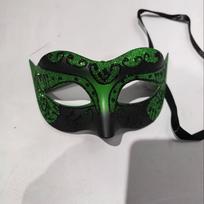 Fairy Painted  Masquerade Mask Spray Painting Men's and Women's Mask Party Bar Masquerade, Half Face black