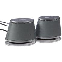 AmazonBasics Dynamic Sound USB 1 Set Speakers, Connection, PC/Computer, Silver,