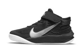Nike Team Hustle D 10 Flyease Slip Resistant Cushioning Abrasion Resistant Mid top Children's Basketball Shoes DD7302-004 28 black