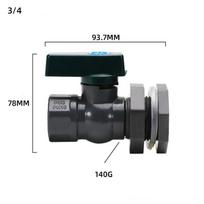 Bulkhead Screw Connection Tap Valve for Rainwater Management Solutions A