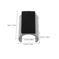 8Pcs Wool Felt Pad Chair Leg Protectors U Shaped Anti Scratch Floor Covers for Hardwood Tile Floors Nonslip Quiet Furniture Caps 4X2.3X2.1CM