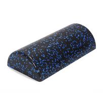 Half-Round Yoga Roller Massage Roller High Density Yoga Column 30cm Semi-Circular Foam Roller Multi-Function for Yoga Fitness black
