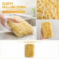 Multi-Purpose High Absorbency Cleaning Sponge Block for Kitchen and Home One Size beige