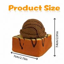 Slow Rising Toast Squishy Ice Cream Bread Soft Scented Stress Relief Toy Cute Kawaii Squeeze Gift for Kids