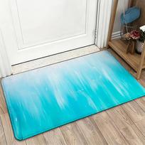 Abstract Blue Doormat Mat Outdoor Indoor Rug Welcome Entrance Mat Home Decor Decorative Modern Beach Coastal Bath Mat Anti Slip 60x90cm24x35in